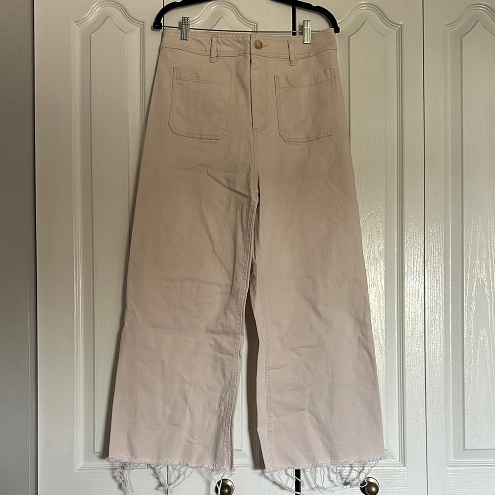 Every Cream Wide-Leg Jeans